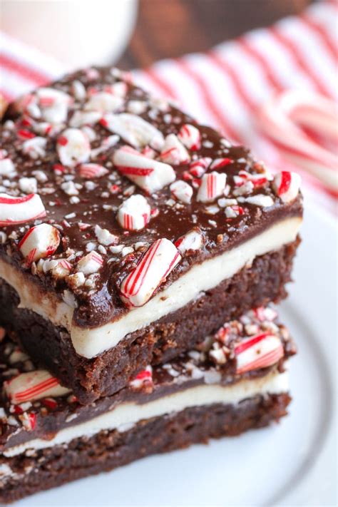 These christmas tree brownies make gorgeous christmas gifts to give or just look great to take on a platter for a party. Peppermint Brownies | Recipe | Peppermint brownies, Christmas baking, Brownie recipes