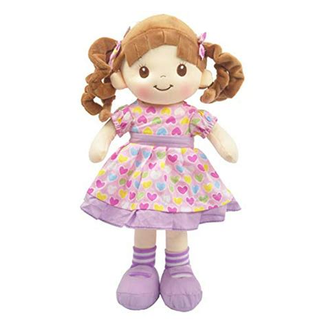 Linzy Plush 16 Purple Avery Doll Soft Rag Doll