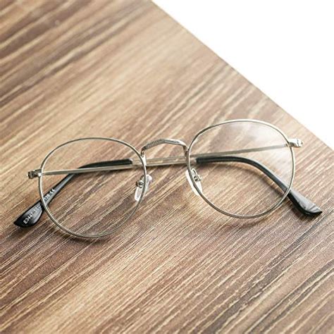 Pro Acme Classic Round Metal Clear Lens Glasses Frame