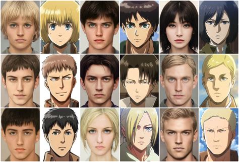 I Made More Realistic Aot Characters And Changed Some Thanks To