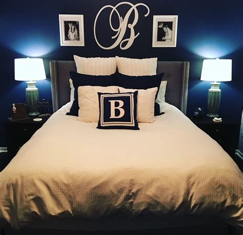 Master Bedroom Inspiration Navy Blue And White Master Bedroom