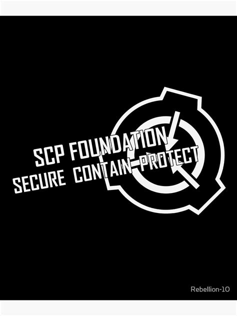 Scp Foundation Secure Contain Protect Poster For Sale By Rebellion