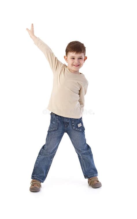 Happy Kid Posing Stock Image Image Of Casual Clothing 21229375