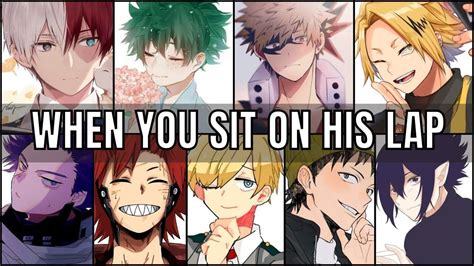 When You Sit On His Lap Bnha X Listener Mha Asmr Youtube