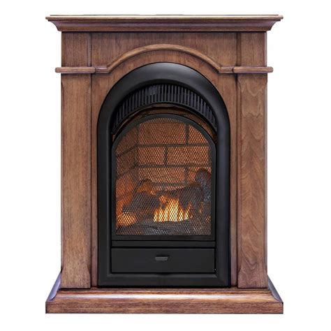 Duluth Forge Dual Fuel Ventless Fireplace With Mantel 15000 Btu T