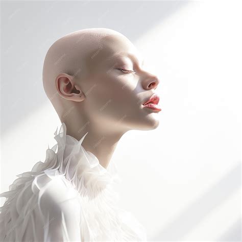 Premium Ai Image Side Profile Of Model With Alopecia