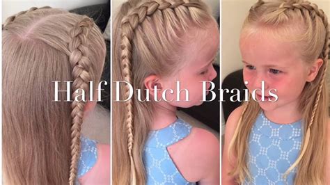How To Do Half Dutch Braids Tutorial By Two Little Girls Hairstyles