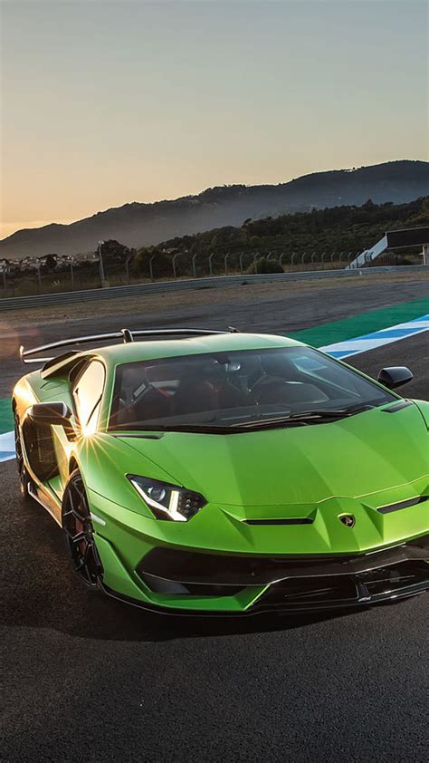 S V J Lamborghini Aventador Green Car Hypercar Supercar New