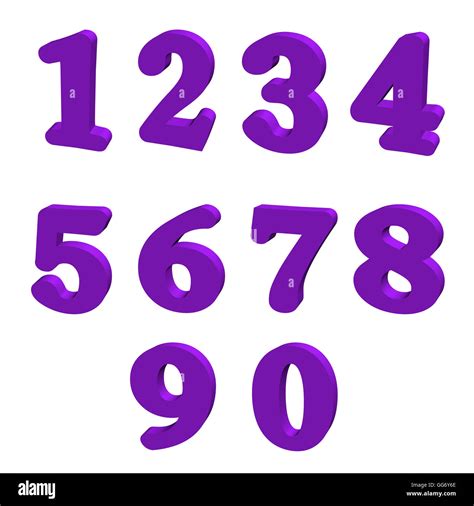 Shades Of Purple Numbers
