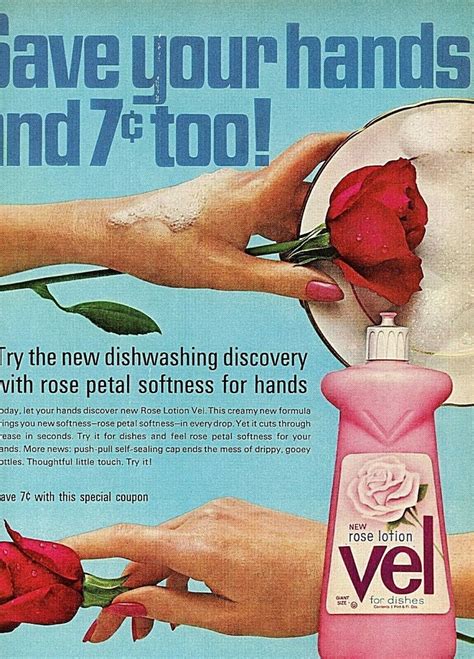 Vintage Ad Print Vel Dishwashing Soap 19659 25 X 12 25 Etsy