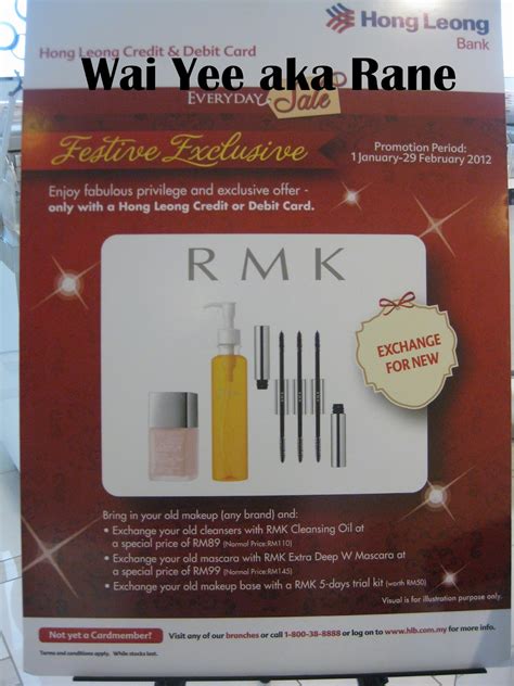 The swift code of hong leong bank berhad in kuala lumpur, malaysia is hlbbmykl. The Beauty Junkie - ranechin.com: RMK deals for Hong Leong ...