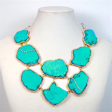 FOR THE LOVE OF JEWELRY The Signature Aqua Turquoise And Crystal