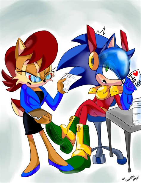 Art Trade Zally The Lawyer And Zonic The Zone Cop By Saphira24667 On