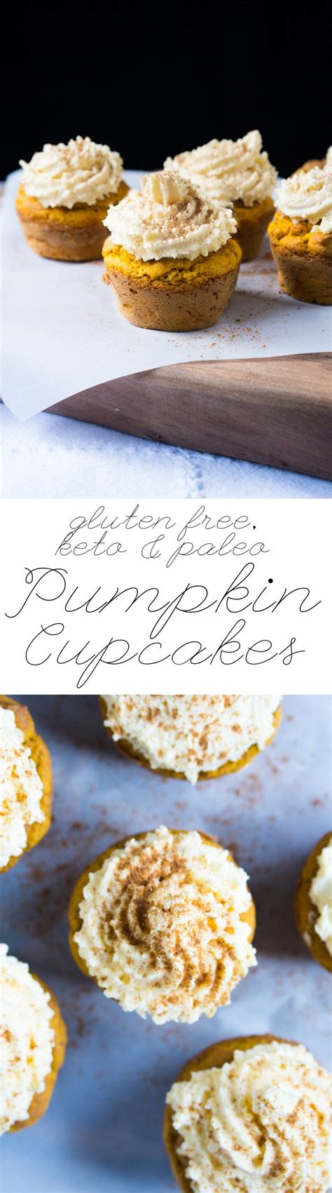 Healthy keto dessert recipes that can also be dairy free, gluten free, egg free, low carb, sugar free, paleo, no bake, and vegan! Gluten Free, Paleo & Keto Pumpkin Cupcakes 🎃 | Low carb sweets, Low carb desserts, Low carb keto ...