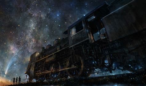 Starry Sky Locomotive Anime Wallpaper 1920x1080 Train Wallpaper