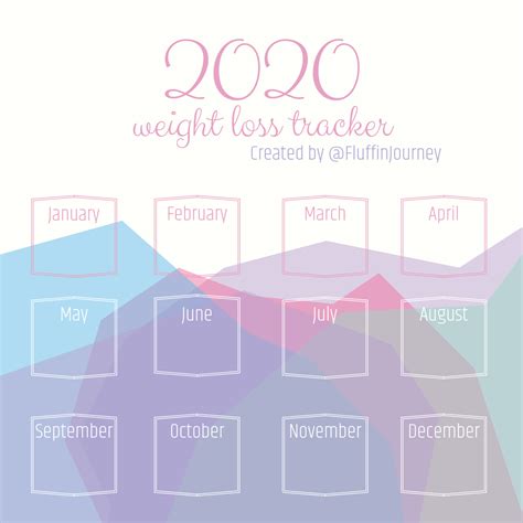 2021 Weight Loss Calendar Free Weight Loss Tracker Printable