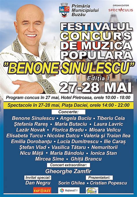 Maybe you would like to learn more about one of these? BENONE SINULESCU LA…PROPRIUL FESTIVAL - Alarma Buzoiana