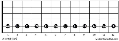 Free Guitar Fretboard Notes Chart