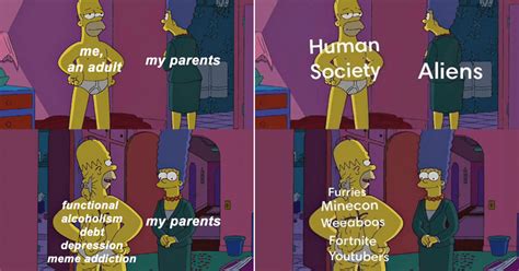 This New Simpsons Meme Is All About Hiding The Truth Simpsons Meme Memes Relationship Memes