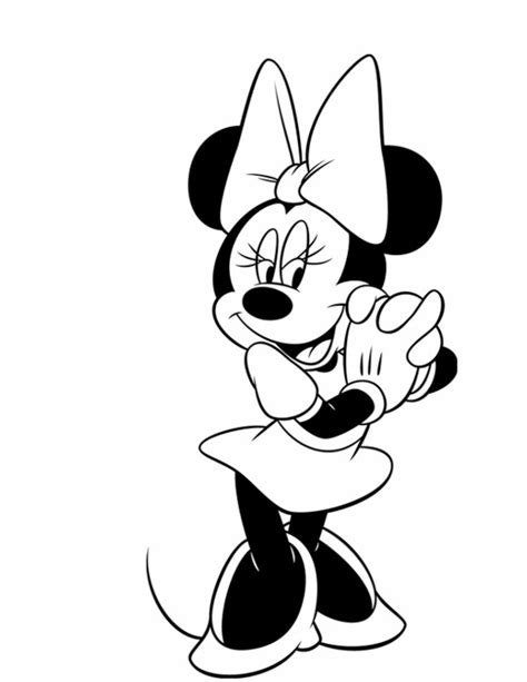 Dessin Kawaii Dessin A Imprimer De Minnie Et Mickey