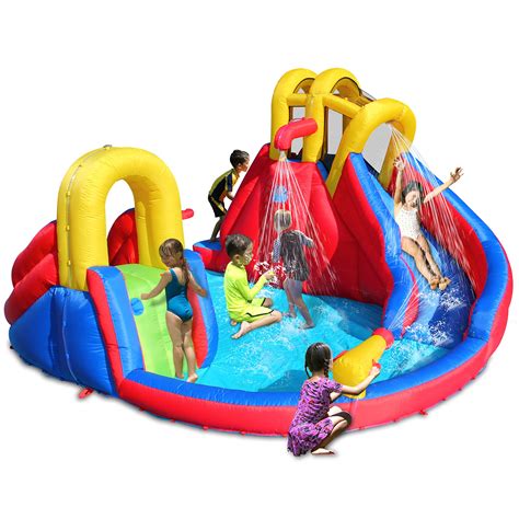 buy action air water slide inflatable waterslides for backyard water spray and water pool