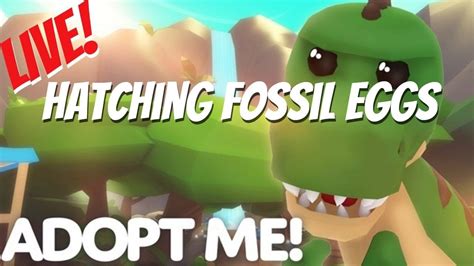 Some eggs do not hatch pets as they are food items. 🔴LIVE! NEW TREX! HATCHING FOSSIL EGGS! ROBLOX ADOPT ME ...