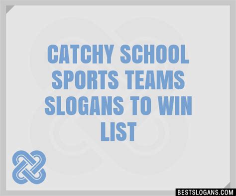 100 Catchy School Sports Teams To Win Slogans 2024 Generator
