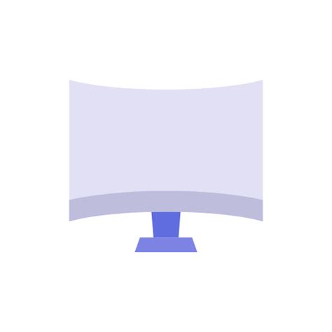Curved Monitor Free Icon