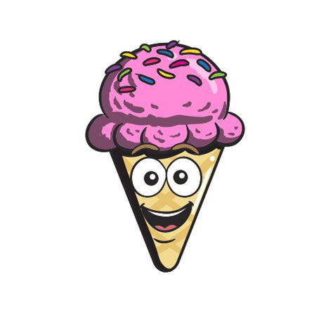 Cartoon Cone Cream Emoji Ice Icon Free Download