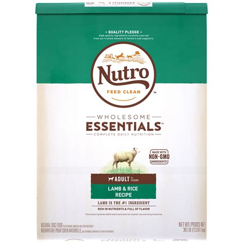 Check spelling or type a new query. NUTRO WHOLESOME ESSENTIALS Pasture-Fed Lamb & Rice Recipe ...