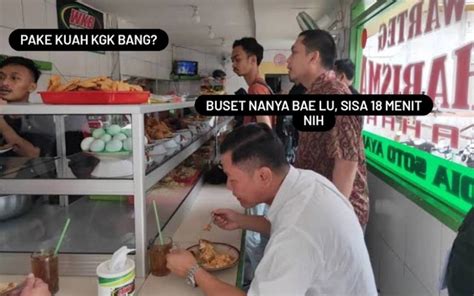 Kumpulan 10 Meme Kocak Soal Makan Di Warteg 20 Menit Chef Arnold Ikut