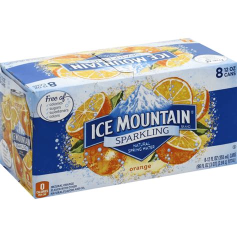 Ice Mountain Sparkling Water Orange Shop Sun Fresh