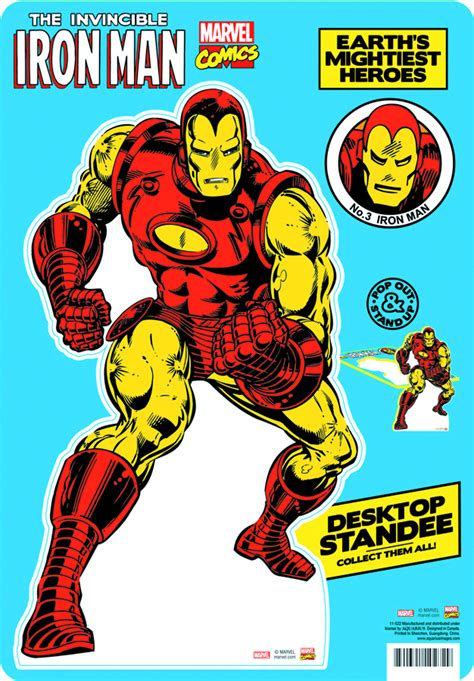 Mar152563 Marvel Heroes Classic Iron Man Desktop Standee