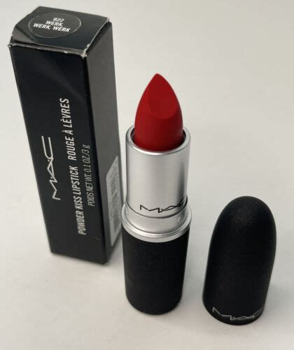 Mac Powder Kiss Lipstick 922 Werk Werk Werk Full Size Authentic Bnib 01oz Ebay