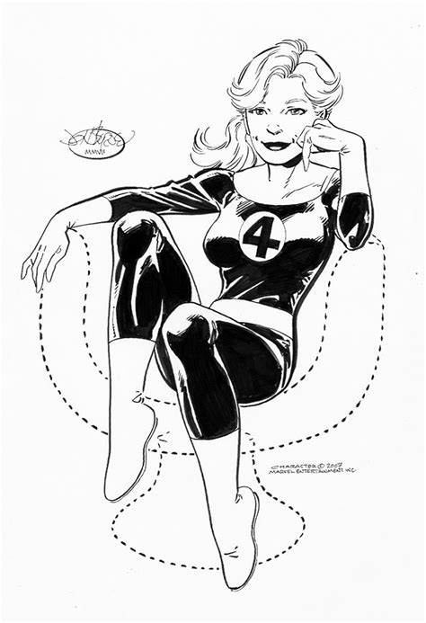 Invisible Woman Commission By John Byrne 2007 Invisible Woman John