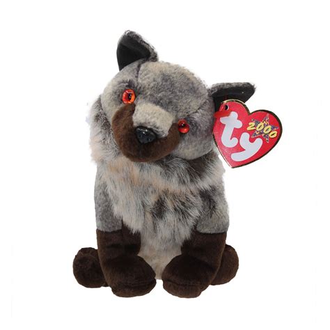 Ty Beanie Baby Howl The Wolf Stuffed Animal Mwmt