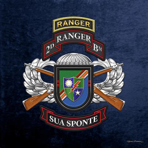 2nd Ranger Battalion Army Rangers Special Edition Over Blue Velvet