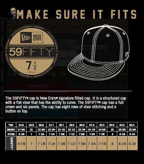 New Era Hat Sizing Chart