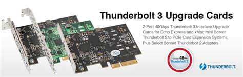 Thunderbolt 3 Upgrade Cards Sonnet
