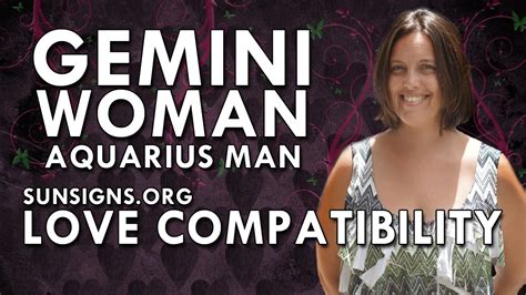 That is fortunate for them since they are often too shy to approach women. Gemini Woman Aquarius Man - A Match Made In Heaven - YouTube