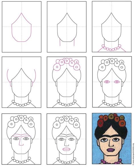 I was struggling to come up with frida drawings that weren't portraits since. How to Draw Frida Kahlo · Art Projects for Kids | Frida ...