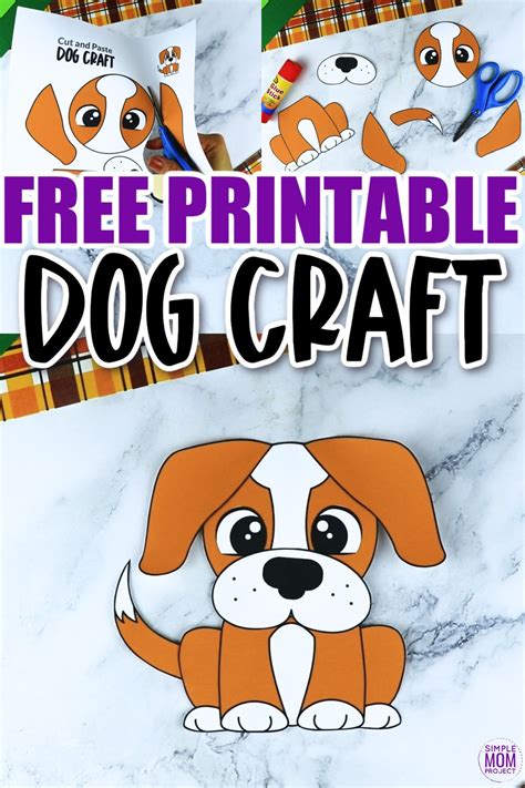 Free Printable Dog Craft Template Simple Mom Project