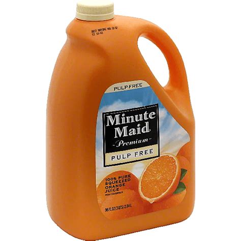Minute Maid Premium Orange Juice Pulp Free Buehlers