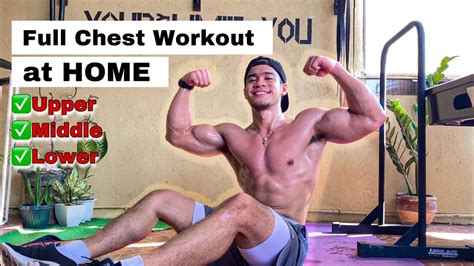 intense chest workout at home bodyweight only youtube