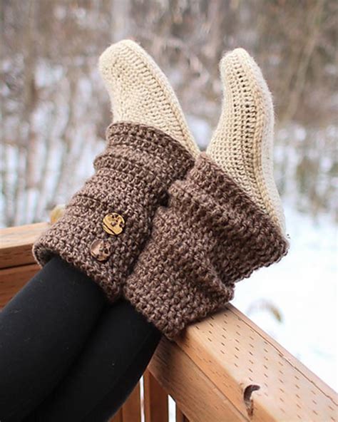 High Knee Crochet Slipper Boots Patterns To Keep Your Feet Cozy