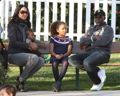 Kimora Lee Simmons And Djimon Hounsou With Son Kenzo Growing Your Baby
