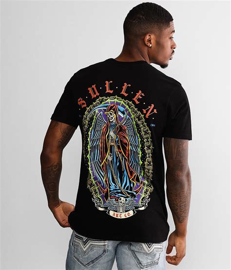 Sullen Angel Of Death T Shirt Mens T Shirts In Jet Black Buckle