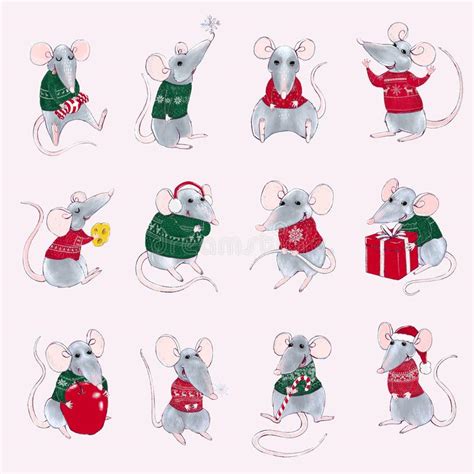 Изучайте релизы mike candys на discogs. Rats Santa Claus In Hats. Funny Christmas Characters Stock ...