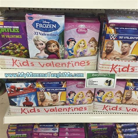 Kids Character Valentine's Cards Only $1.00 at Dollar Tree - My Momma Taught Me