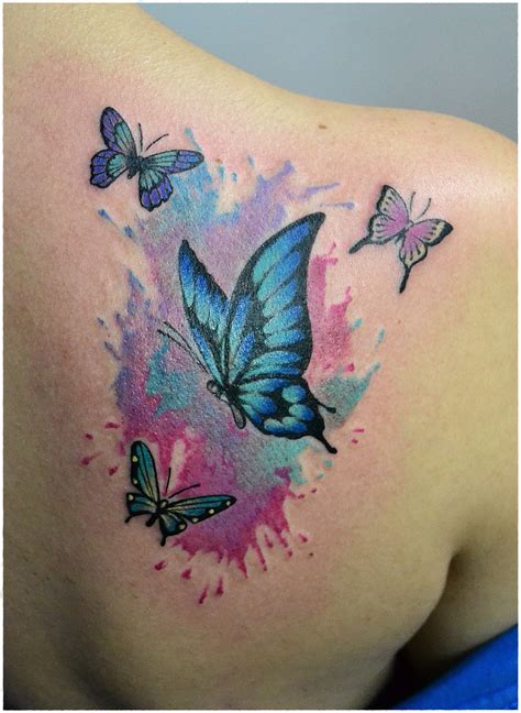 Watercolor Butterfly Tattoo With Images Butterfly Tattoos For Women